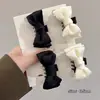 Pinza para el Cabello de Lazo Doble Cara Negra Accesorios para el Cabello Pinza para el Cabello de Princesa para Mujer Parte Posterior de la Cabeza Pinza de Tiburón Grande Pinzas para el Cabello