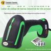 Pistola de leitura de código unidimensional KMI com fio, grau industrial, à prova d'água, à prova de poeira, anti-manchas de óleo, pistola de leitura de código de barras YS10