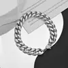 Oferta Especial Pulsera de Cadena Cubana de Acero Inoxidable, Estilo Hip-Hop Unisex, Versión Gruesa, Joyería de Moda de Alta Gama para Parejas Que No Se Desvanece