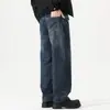 Roupas Masculinas Populares / Jeans Reto Novo para Homens da Primavera de 2026, Caimento Solto, Calças Wide-Leg Americanas de Alta Rua Emagrecedoras
