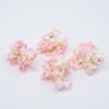 Diadema de Flores Hecha a Mano DIY Fotografía de Bodas Guía de Camino de Flores Hortensia Simulada Cabeza Textura Europea Mariposa Hortensia