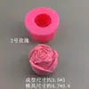 Molde de Silicone Rosa Chocolate Dia dos Namorados Mousse Bolo DIY Decoração de Bolo Sabonete Artesanal Molde de Gotejamento de Goma