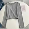 Diseñada con Sentido del Estilo, Esta Camiseta Hecha a Mano Presenta una Etiqueta Trasera y Forro Polar para Abrigo, en un Top Básico de Cuello Redondo Sencillo Estilo Coreano para Mujer