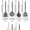 Utensílios de Cozinha Domésticos de Nylon Transfronteiriços, Espátula Resistente a Altas Temperaturas, Espátula para Cozinhar, Colher de Sopa, Espátula, Ferramentas de Cozinha