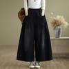 Pantalones de Pana de Pierna Ancha Talla Plus 2026 Nuevo Estilo Elásticos Sueltos Adelgazantes Casuales Versátiles Rectos de Pierna Ancha