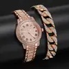 Reloj Pulsera Popular Teum Reloj de Pulsera Casual Sencillo Caja de Tesoro Reloj de Cuarzo Set de Relojes para Mujer Venta al por Mayor