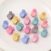 Pinza para el pelo de dibujos animados para niños Pinza para el pelo Macaron Mini Pinza de Conejo Flor Escarchada Lindos Accesorios para el pelo tamaño pequeño Pinza