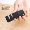 Mini Piedra de Afilar Pequeña Acero Inoxidable Multifuncional Portátil para Exteriores Afilador de Cuchillos Cocina Piedra Multifuncional para Cuchillos
