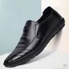Sapatos Masculinos Doudou Novos Sapatos Antiderrapantes Primavera Sapatos de Negócios Masculinos Sapatos de Dirigir Solado Macio Sapatos Casuais de Couro Sapatos de Trabalho para Pai