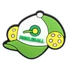 Zapatos con agujeros para Pickleball dijes para zapatos de goma suave de PVC dibujos animados deportivos DIY hebillas desmontables para zapatos con agujeros