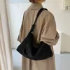 Bolso tote retro de ante, gran capacidad, estilo mujer, nuevo y moderno 2026, bolso de hombro casual de otoño para el día a día