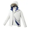 Chaqueta de Montañismo para Exteriores Otoño e Invierno Tres en Uno Forrada de Polar Engrosada con Capucha Desmontable Estilo Pareja Impermeable a Prueba de Viento