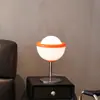 Lámpara de mesa de cristal de lujo ligero italiano para mesita de noche de dormitorio Lámpara de mesa decorativa de diseño simple para dormitorio principal Toque de alta gama Hierro