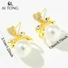 Joyería Ai Tong: Pendientes Exquisitos y Lujosos en Forma de Corazón, Simples y Elegantes, Pendientes de Moda Retro Brillantes, Pendientes Versátiles de Lujo Ligero