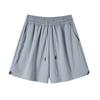 Shorts Soltos de Cor Sólida com Cordão para Uso Externo Unissex Moda Dopamina Shorts de Praia para Casal Esportivos Casuais