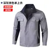 Traje de Ropa de Trabajo de Algodón Puro para Hombre de Primavera y Verano, Fuerte y Resistente al Desgaste, Ropa de Protección Laboral Soldadura y Anti-Quemaduras, Trabajadores de Taller de Fábrica