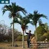 Coqueiro Falso Coqueiro Grande Tropical Outdoor Árvore Artificial para Paisagismo Planta Verde Arranjo de Paisagismo Palmeira Falsa Interna