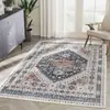 Tapete de sala de estar estilo étnico persa transfronteiriço, tapete de cabeceira de quarto boêmio vintage, tapete de chão resistente ao desgaste e antiderrapante