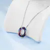 Cadena de clavícula mágica redonda de cristal austriaco, colgante sencillo transfronterizo europeo y americano, collar Shijia colorido para mujer