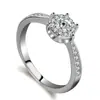 Suministro transfronterizo comercio exterior anillo de boda coreano ocho corazones y ocho flechas anillo de diamante de simulación anillo creativo de propuesta para pareja femenina