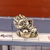 Latão Puro Yuanbao Dragão Long Xiaolong Retrô Objetos Antigos Decoração de Casa Mesa de Escritório Animal de Estimação para Chá Artesanato Enfeites