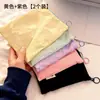 Bolsa de armazenamento de macaron estilo coreano estilo ins bloco de cores porta-moedas fino para sair bolsa de armazenamento de moedas em bloco de cores portátil