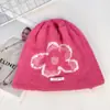 Gorro Tejido Jacquard Retro Estilo Coreano para Mujer, Versátil para Otoño e Invierno, Gorro que Protege los Oídos, Calentador de Cabeza, Gorro Frío que Hace que la Cara Parezca Más Pequeña