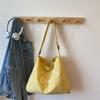 Bolsa Tote Casual Estilo Coreano Transfronteiriça para Mulheres Novo Modelo 2025 Bolsa de Ombro Transversal Fresca e Simples Grande Capacidade Bolsa para Aula e Trabalho