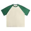 Camiseta Masculina de Manga Curta com Tecnologia de Absorção de Umidade e Proteção UV, Toque Gelado, Gola Redonda, Cor Contrastante, Corte Solto, Marca de Moda