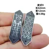 Pulsera de Tejido a Mano con Cuentas de Plata de Xizang, Pixiu con Doble Oreja, Accesorios de Joyería, Materiales para Manualidades DIY, Colgantes para Ropa, Accesorios, Venta al por Mayor