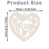 Corazón de Madera para el Día de San Valentín Transfronterizo Div con Forma de Corazón Etiquetas de Madera para el Día de la Madre Fiesta de Cumpleaños Decoración del Hogar Adornos Colgantes