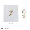 Clip para Papel de Aleación de Zinc Carta Nuevo Transfronterizo Mini Colgante Pin Exquisito Clip Metálico para Marcar Páginas Regalo de Vacaciones