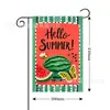 Bandera de Jardín Temática de Verano Transfronteriza Decorativa para Patio Festival Fiesta Escena Decorativa Lino Impresión Doble Cara