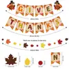 Conjunto de decoração de banner espiral pendurado para hasteamento da bandeira no Dia de Ação de Graças