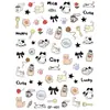 Nuevos en Stock Venta al por Mayor Pegatinas para Uñas Serie 3D en Relieve Ins Lindos Dibujos Animados Adhesivas Calcomanías para Uñas Graffiti