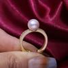 Accesorios DIY S925 plata esterlina anillo de perlas soporte vacío anillo de moda clásico anillo anillo apertura soporte para anillo semiterminado