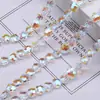 Miçangas de Flor de Ameixa de Cristal de 10mm Furo Reto Flor de Cinco Pétalas Vidro Miçangas Facetadas Pulseira Colar Acessórios para Roupas Venda por Atacado