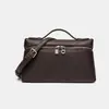 Bolsa Lonchera Lp19 Gigi Mismo Estilo Piel Sintética Bolso de Mujer Simple y Versátil Bolso Cruzado de un Hombro Bolso de Caja Elegante de Nicho para Mujer