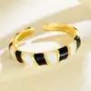 Anillo Abierto Sencillo con Flor Pequeña y Goteo de Aceite Estilo Ins Transfronterizo Europeo y Americano, Anillo Dulce Personalizado para Dedo Pequeño