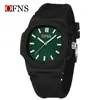 Relojes Transfronterizos Oufanni para Hombre y Mujer Deportivos Impermeables Cuadrícula Octagonal Luminoso Reloj de Cuarzo Simple Delgado Reloj de Pulsera para Examen