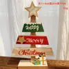 Adornos de Ciervo de Madera Roja de Fieltro para Navidad Accesorios de Decoración para Ventanas de Hotel Decoraciones Navideñas al por Mayor