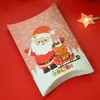 2021 nueva caja de almohada navideña caja de dulces creativa caja de regalo de Navidad caja de embalaje de cartón 2 opciones