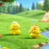 Miniaturas fofas de patos vermelhos para micro paisagismo, jardinagem e acessórios de decoração DIY