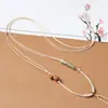 Cordón colgante de alta gama tejido a mano, cordón de cuero encerado hecho a mano, cordón para collar, anti-rotura, anti-decoloración, versátil, con una sensación de alta gama, ajustable