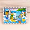 Imán de Refrigerador Weihai Imán de Refrigerador de Ciudad Souvenir de Viaje Cultural y Creativo Calcomanía Magnética para Refrigerador Imán Magnético Tridimensional para Refrigerador