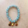 Pulsera floral pequeña joyería pulsera esmalte arena dorada elegante combinable pulsera fresca combinable pulsera femenina combinable ins