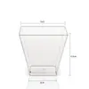 Copo Plástico para Mousse 60ml Conjunto de Copos para Sobremesa Copo para Bolo Descartável Ps Quadrado com Tampa Amazon