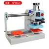 Máquina de prensa térmica pneumática automática de dupla estação com deslizamento ascendente, máquina de transferência térmica para camisetas, máquina de prensagem, máquina de aplicação de strass, máquina de impressão em vestuário.