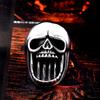 Joyas para Hombre Guerrero de Hierro Anillo de Calavera de Motociclista Punk de Acero Inoxidable Anillo de Acero de Titanio Personalizado de Moda