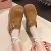 Bonito~2026 Nuevos Zapatos Casuales Versátiles de Suela Gruesa Ligeros de 6 cm de Altura Creciente con Velcro Tipo Pan Dulce Zapatos Birkenstock